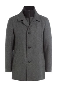 Hugo Boss Barelto Wool-blend Coat in Charcoal, S - Picture 1 of 12