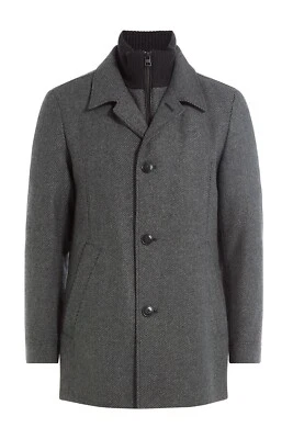 Hugo Boss Barelto Wool-blend Coat in Charcoal, S - Image 1 of 4