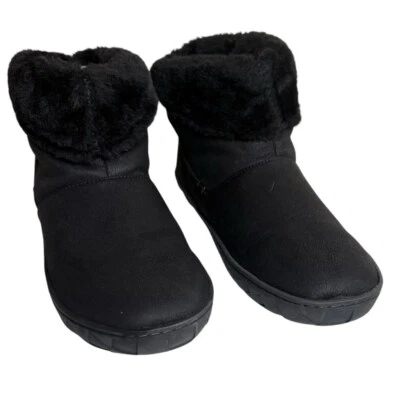 Flojos женщин sz 9 черный Jolin с подкладкой веган кожи тапочки загрузки новый без коробки - Изображение 1 из 4