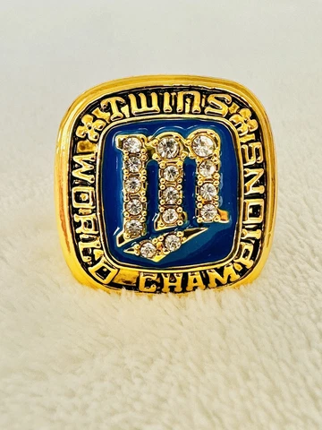 1987 Minnesota Twins World Series Ring, 🇺🇸 SHIP Cover