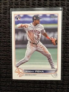 Tarjeta de novato Jeremy Pena 2022 Topps Update RC #US253 Astros WS MVP CANTIDAD AVL - Imagen 1 de 2