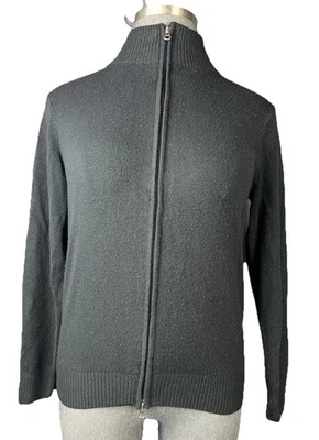 GEOFFREY BEENE Black Zip up Jacket Womens SZ M _7260 - Image 1 of 4