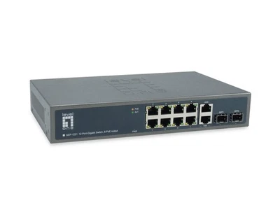 LevelOne GEP-1221 switch di rete Non gestito Gigabit Ethernet (10/100/1000) Supp - Immagine 1 di 2