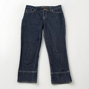 Jeans Simply Vera Vera Wang donna taglia 8 denim blu scuro dritto 33x23,5 - Foto 1 di 6