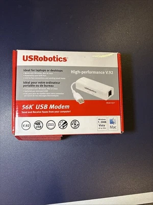 USRobotics 56K USB V.92 Modem High Performance, Genuine USR 5637 No CD-ROM - Image 1 of 4