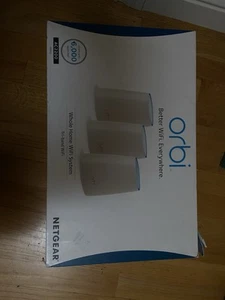 Netgear Orbi AC2200 Tri-Band Mesh WLAN System (3er Pack) RBK43-100NAS - Weiß - Bild 1 von 3