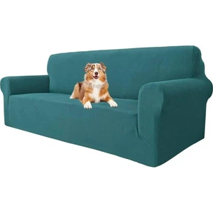 Couch Bezug 3-Sitzer elastisch Schoner Sofa Überzug Haustierfreundlich Schwar... - Bild 1 von 2