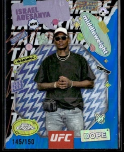 L16,776 - 2025 Topps Chrome UFC Tailor Made Blue #TRM4 Israel Adesanya /150 - Picture 1 of 2