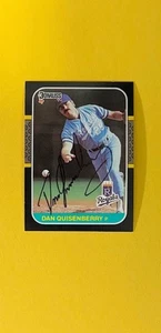 Carta Baseball Dan Quisenberry Autografata Donruss Kansas City ROYALS - Foto 1 di 1