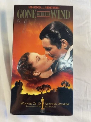 Gone With the Wind VHS 2 Tape Box Set SEALED From 1998 Classic Rare - Image 1 of 4