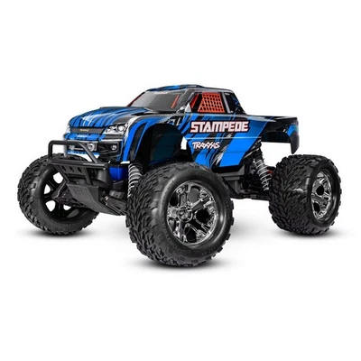 Traxxas 37254-8-BLUE Stampede blau 1:10 2WD Monster-Truck RTR Clipless Akku/Lade - Bild 1 von 4