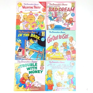 Lot of Berenstain Bears First Time BOOKS Lift the Flap Stickers 1980s - Picture 1 of 13
