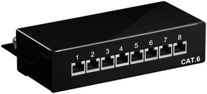 3x CAT 6 Ethernet Patch Panel 8 portów STP Ekranowany; NET PATCH PANEL CAT6 8 PORTÓW - Zdjęcie 1 z 1