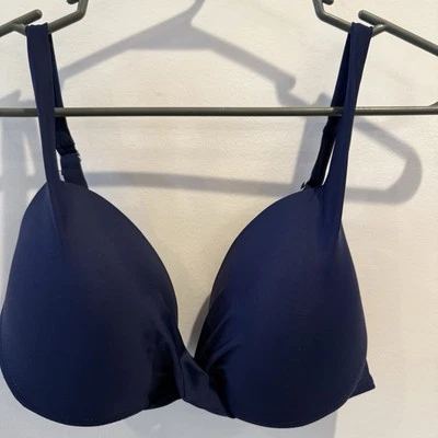 Top de natación de bikini Tropical Escape azul marino talla 14 acolchado playa piscina vacaciones  Foto 1 de 4