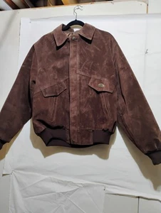 V Import Export Made In Italy Vintage Men's Suede Bomber Jacket Size M - Picture 1 of 10