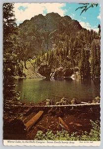 Mirror Lake Hells Canyon Seven Devils Scenic Area Idaho ID Vintage Postcard - Picture 1 of 2