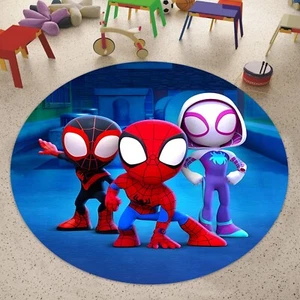 Spiderman Rug,Superhero Rug,Spidey Rug,Spidey and Amazing Friends Rug,Round Rug - Picture 1 of 10