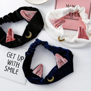UK Anime Cosplay Seemann Mond Mond Katzenohren Stirnband Cosplay Gesichtswaschen Make-up - Bild 1 von 7