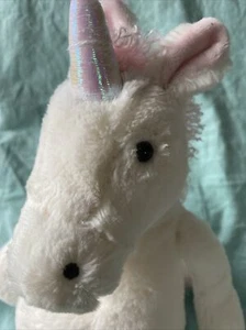 Jellycat London Small 10” Bashful Unicorn Stuffed Plush Animal White - Picture 1 of 9