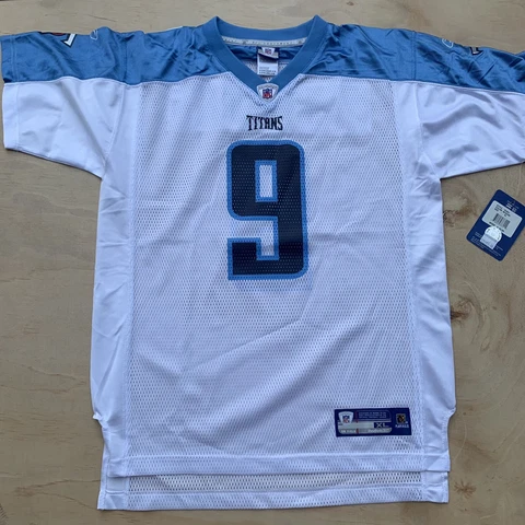 Deadstock Reebok  Jersey STEVE McNAIR #9 Tennessee Titans White YOUTH XL 18-20 Cover