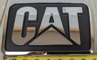 6092157C2 Caterpillar CAT Truck Hood Emblem 8 1/2 x 5 1/2 CT630 Collector NEW - Image 1 of 4