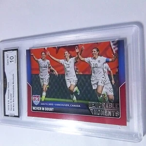 NEVER IN DOUBT 2015 PANINI USA NATIONAL BOX SET MEMORABLE MOMENTS # 6 GRADED 10 - Picture 1 of 2