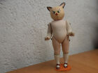 Rar Antique Dolls Germany Bisque Animal Funny Cat Kister 1880-1930 Miniatur