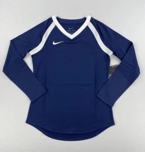 Nike Girls Long Sleeve Volleyball Shirt Blue/White Size XL - Picture 1 of 10