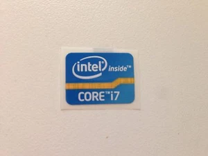 10x Intel Core i7 Innen Aufkleber 15,5 x 21 mm Logo USA Verkäufer - Bild 1 von 1