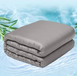 Viscose Made from Bamboo Cooling Weighted Blanket King Size (80''x 87'', 25lbs) - Picture 1 of 7