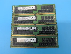 128GB Samsung (4x32GB) PC4-2666V 2Rx4 DDR4 RDIMM Server Memory M393A4K40CB2-CTD - Picture 1 of 2