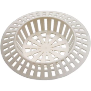 White SINK STRAINER Plug Hole Basin Cover Hair Debris Catcher Filter Bathroom - Picture 1 of 2