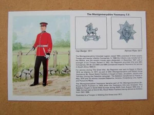 Postal uniforme militar The Montgomeryshire Yeomanry - Imagen 1 de 1