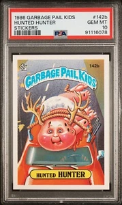 1986 Topps Garbage Pail Kids Series 4 OS4 HUNTED HUNTER 142b PSA 10 GEM - Picture 1 of 2