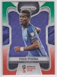 2018 Prizm World Cup Soccer Paul Pogba Green Orange Wave Refractor Card # 74 - Picture 1 of 2