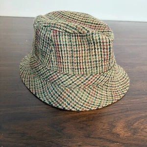 Knox NY Fedora Hat 7 1/4 Wool Blend Vintage Classic Multicolor Tweed - Picture 1 of 6
