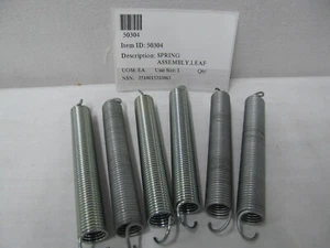 LOTE DE 6 MUELLES HOJA TENNANT 50304 2510015210863 3 1/4" LARGO - Imagen 1 de 2