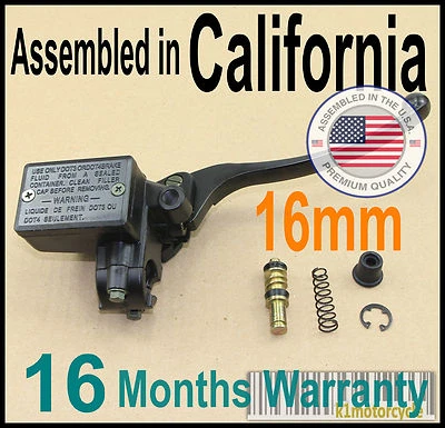 Cilindro maestro de freno de 16 mm para Kawasaki GPz305 550 750 Zephyr 500 750 ZL600 Foto 1 de 4