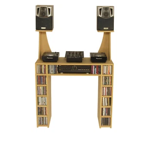 DJ CDJ Deck Stand, DJ Desk Table CD Storage Inc Speaker Stands (DSCD/SS) - Picture 1 of 1