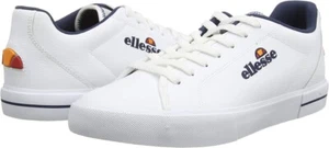 Ellesse Retro Fashion Trainers Taggia LTHR AM White Leather UK 6 , 9 - Picture 1 of 8