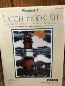 Neu im Karton versiegelt Caron WonderArt Riegel Haken-Kit #4299 Leuchtturm 20 x 27 - Bild 1 von 2