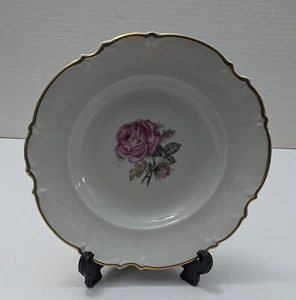 DINNERWARE: The Dundee by HUTSCHENREUTHER-Rim Soup Bowl-Vintage, Rare. - Picture 1 of 6