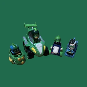 Figura extraíble Pj Masks Race Into The Night Dino Cars & Power Racer Car Gekko - Imagen 1 de 5