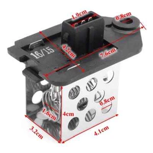 Radiator Fan Resistor For Peugeot 206 406 306 307 807 C2 C3 SAXO Before 2011 - Imagen 1 de 6