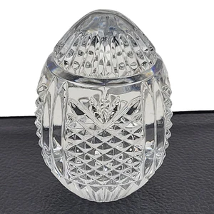 Waterford Crystal Star Pattern 2001 Annual Egg Paperweight - Picture 1 of 3