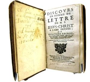 1659. Lanspergius. Entretiens sacrez de Jésus-Christ à l'âme dévote - Picture 1 of 10