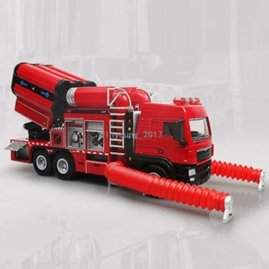 1/50 Smoke Exhaust Fire Truck Toy Model Diecast Toy Vehicle Fire Engine Toys - Picture 1 of 11