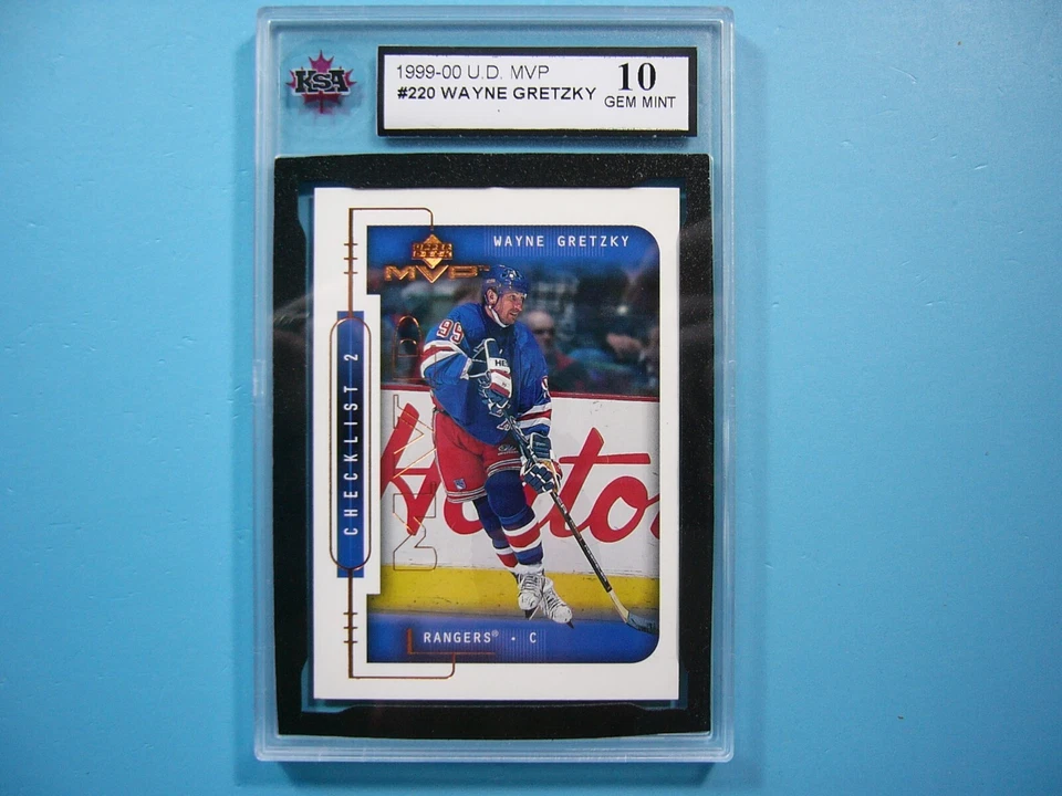 1999/00 UPPER DECK U.D MVP CARD #220 WAYNE GRETZKY CHECKLIST KSA 10 GEM MINT UD - Image 1 of 2