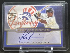 2002 Bowman Draft Picks & Prospects Signs of the Future #SOF-JR Juan Rivera Auto