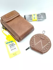 Cartera bandolera para teléfono celular Wrangler 3 compartimentos con cremallera y bolsa para monedas - Imagen 1 de 23